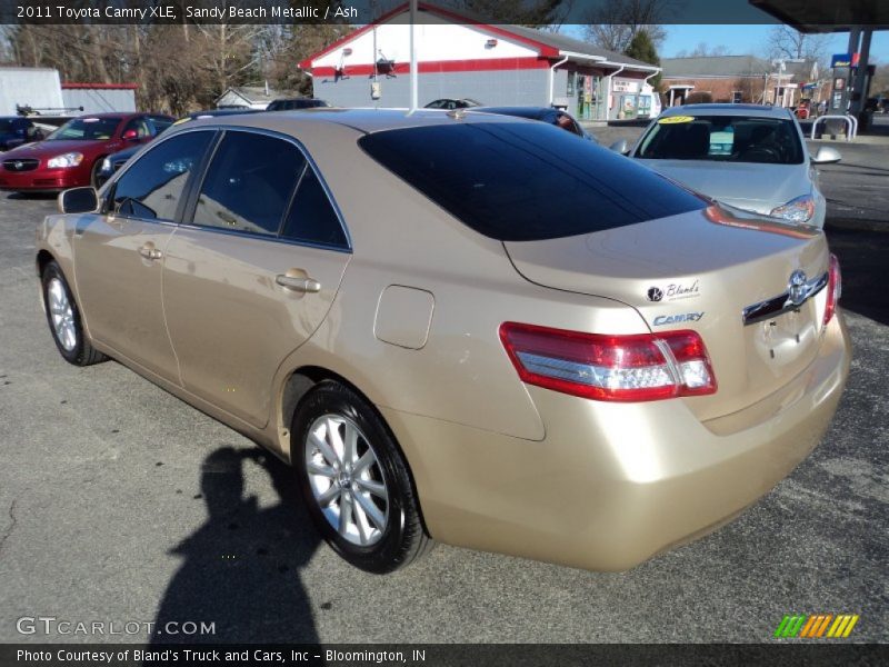 Sandy Beach Metallic / Ash 2011 Toyota Camry XLE