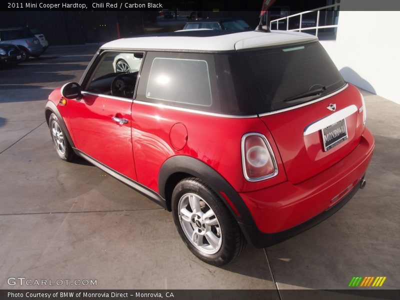 Chili Red / Carbon Black 2011 Mini Cooper Hardtop