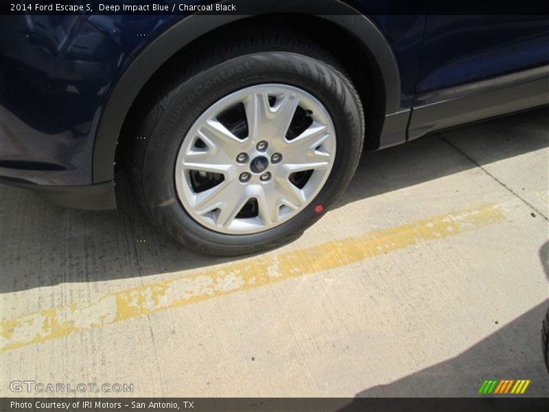 Deep Impact Blue / Charcoal Black 2014 Ford Escape S