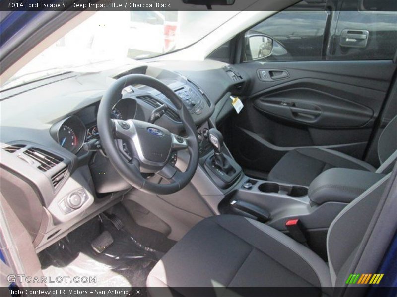 Deep Impact Blue / Charcoal Black 2014 Ford Escape S