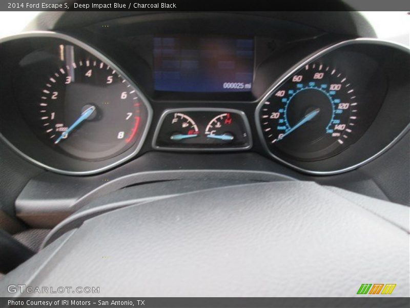 Deep Impact Blue / Charcoal Black 2014 Ford Escape S