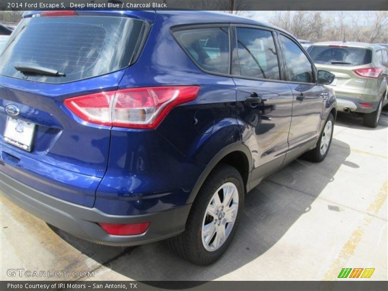 Deep Impact Blue / Charcoal Black 2014 Ford Escape S