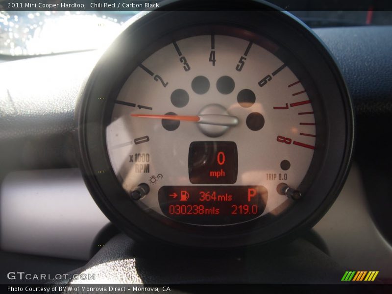 Chili Red / Carbon Black 2011 Mini Cooper Hardtop