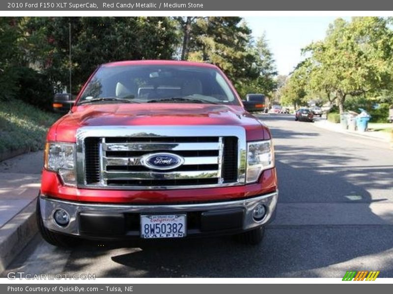 Red Candy Metallic / Medium Stone 2010 Ford F150 XLT SuperCab