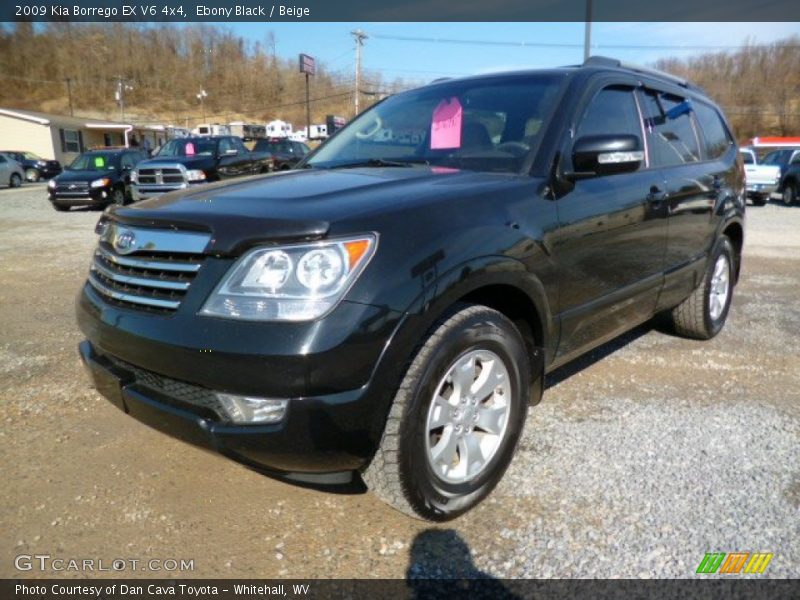 Ebony Black / Beige 2009 Kia Borrego EX V6 4x4
