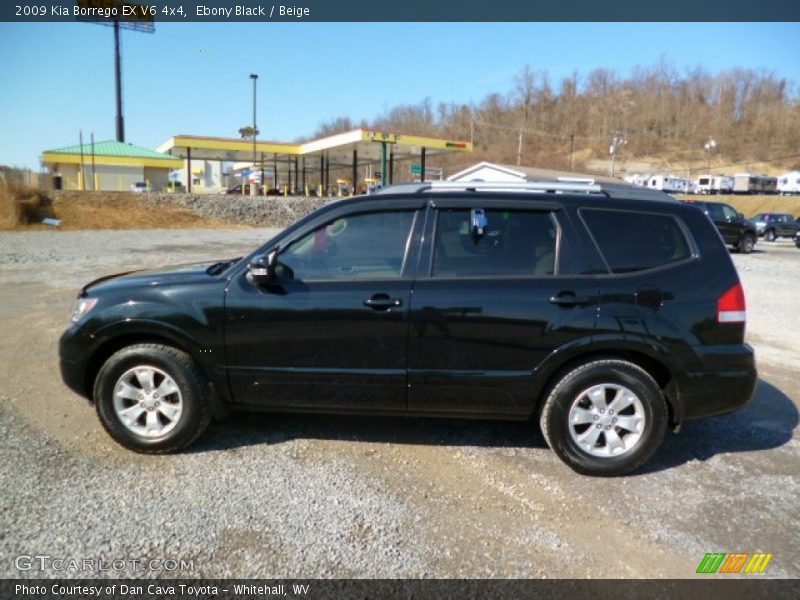 Ebony Black / Beige 2009 Kia Borrego EX V6 4x4