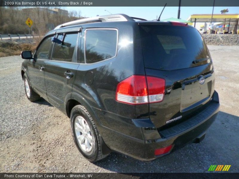 Ebony Black / Beige 2009 Kia Borrego EX V6 4x4