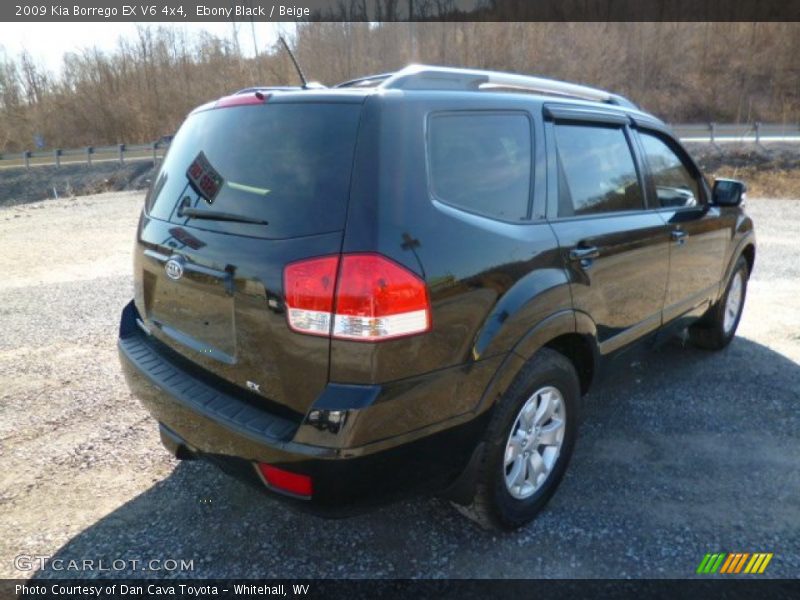 Ebony Black / Beige 2009 Kia Borrego EX V6 4x4