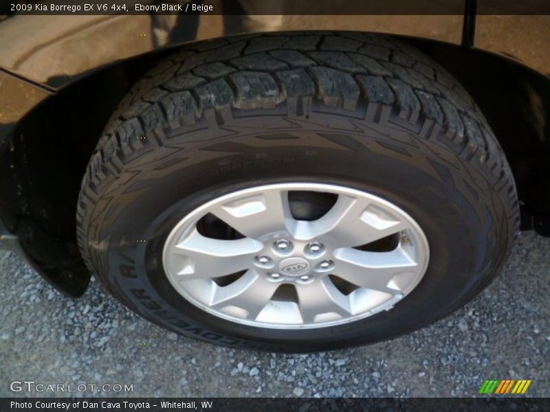 Ebony Black / Beige 2009 Kia Borrego EX V6 4x4