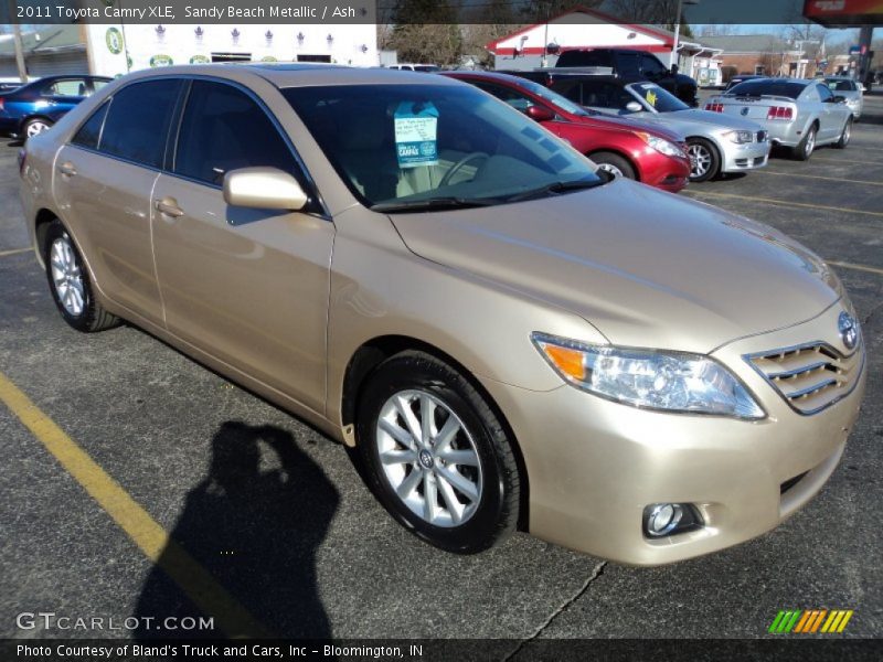 Sandy Beach Metallic / Ash 2011 Toyota Camry XLE