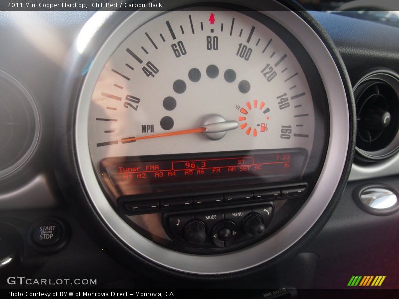 Chili Red / Carbon Black 2011 Mini Cooper Hardtop