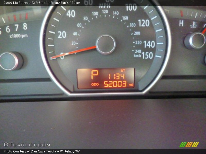 Ebony Black / Beige 2009 Kia Borrego EX V6 4x4