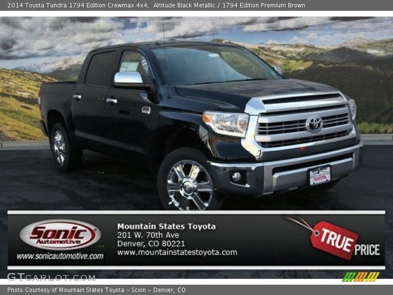 Attitude Black Metallic / 1794 Edition Premium Brown 2014 Toyota Tundra 1794 Edition Crewmax 4x4