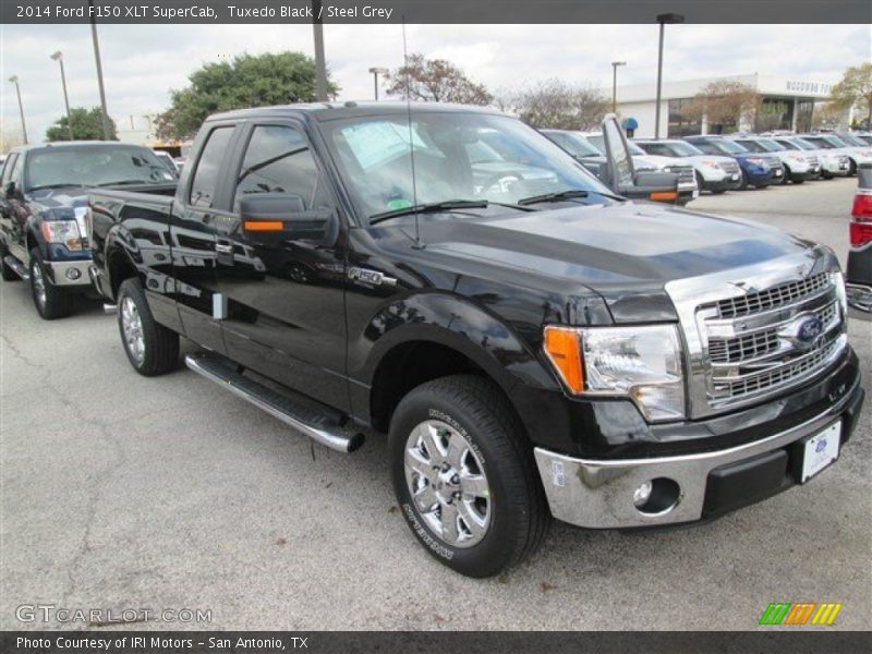 Tuxedo Black / Steel Grey 2014 Ford F150 XLT SuperCab