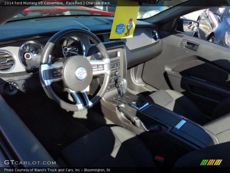 Race Red / Charcoal Black 2014 Ford Mustang V6 Convertible