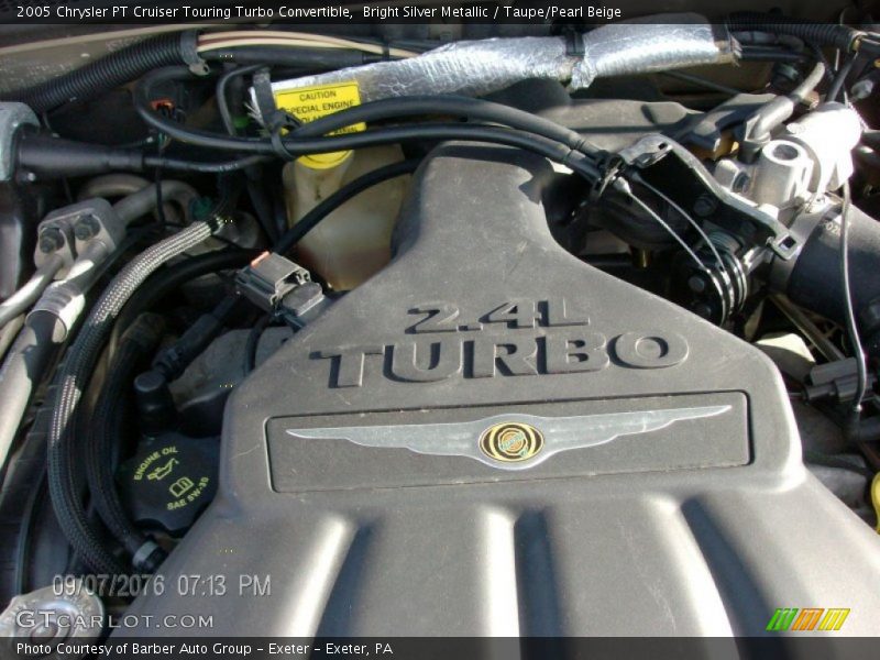 Bright Silver Metallic / Taupe/Pearl Beige 2005 Chrysler PT Cruiser Touring Turbo Convertible
