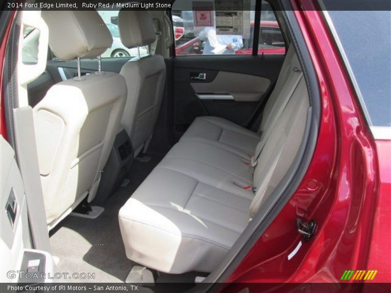 Ruby Red / Medium Light Stone 2014 Ford Edge Limited