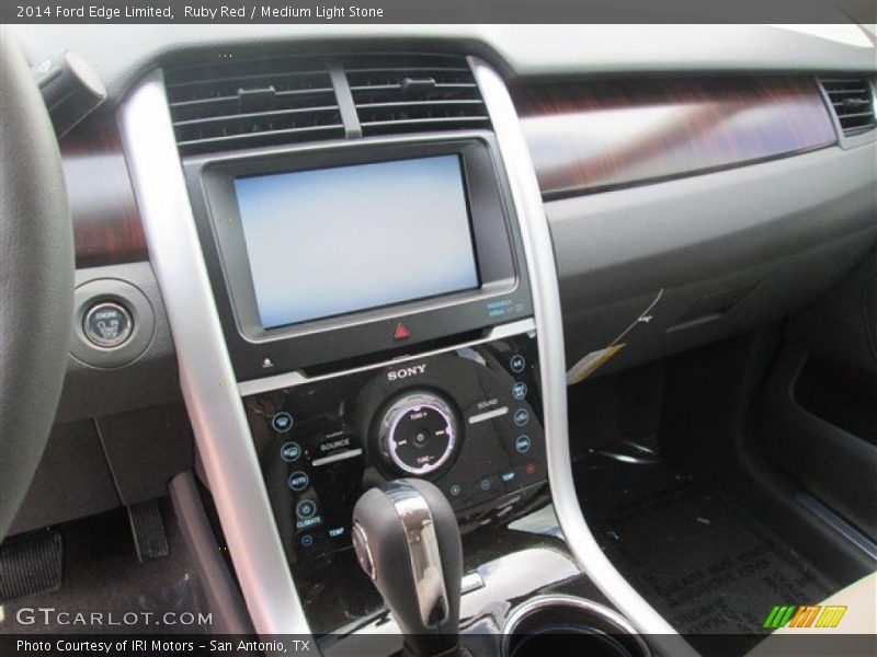 Ruby Red / Medium Light Stone 2014 Ford Edge Limited