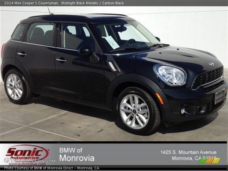 Midnight Black Metallic / Carbon Black 2014 Mini Cooper S Countryman