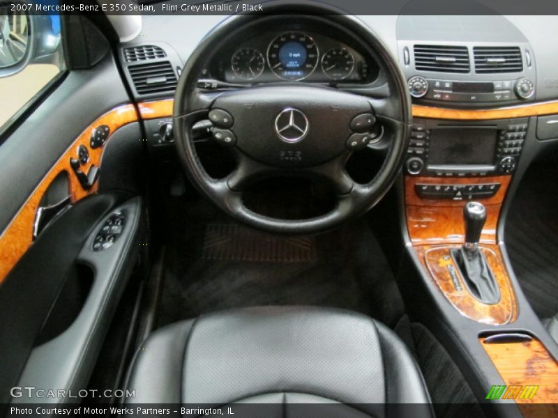 Flint Grey Metallic / Black 2007 Mercedes-Benz E 350 Sedan