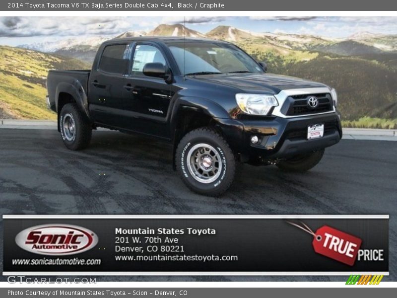 Black / Graphite 2014 Toyota Tacoma V6 TX Baja Series Double Cab 4x4