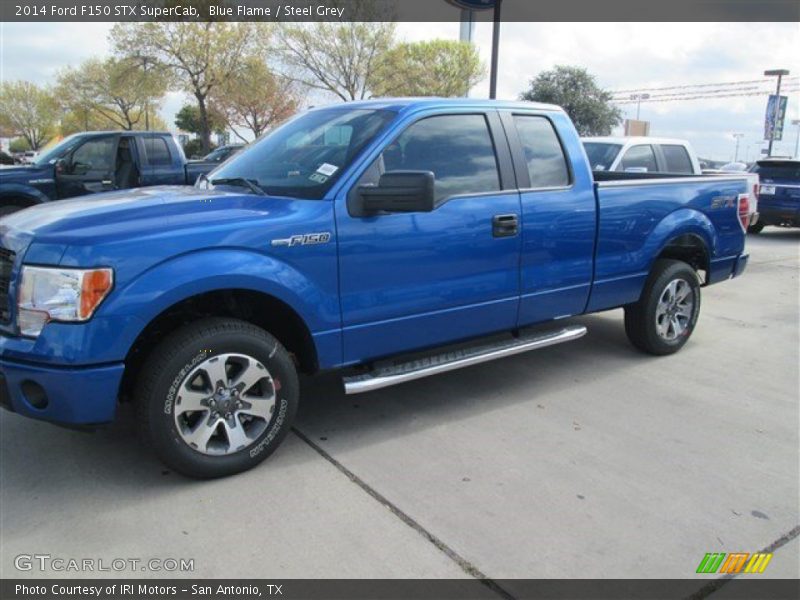 Blue Flame / Steel Grey 2014 Ford F150 STX SuperCab