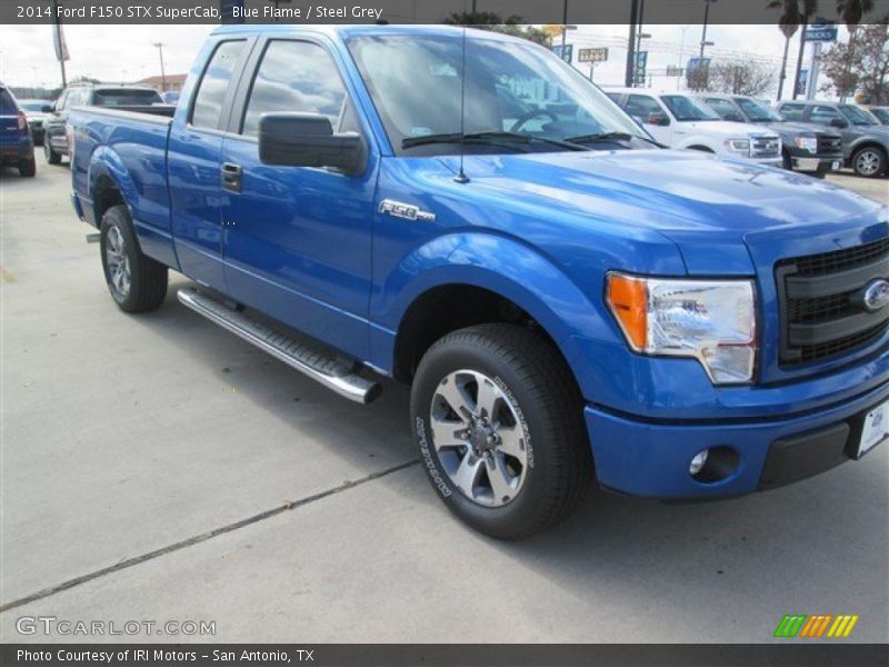 Blue Flame / Steel Grey 2014 Ford F150 STX SuperCab