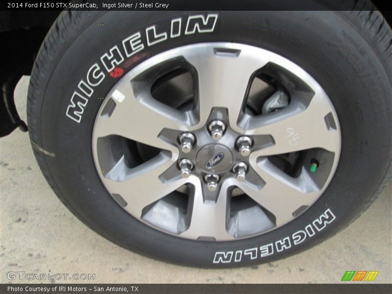 Ingot Silver / Steel Grey 2014 Ford F150 STX SuperCab
