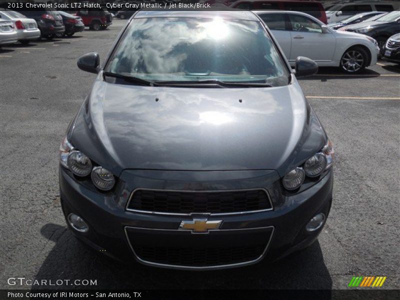 Cyber Gray Metallic / Jet Black/Brick 2013 Chevrolet Sonic LTZ Hatch