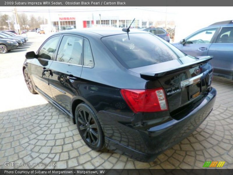 Obsidian Black Pearl / Carbon Black 2009 Subaru Impreza WRX Sedan