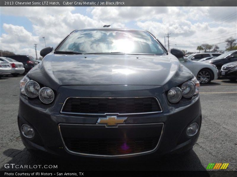 Cyber Gray Metallic / Jet Black/Brick 2013 Chevrolet Sonic LTZ Hatch