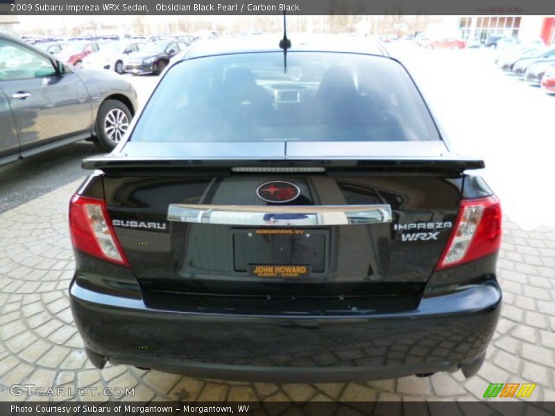 Obsidian Black Pearl / Carbon Black 2009 Subaru Impreza WRX Sedan