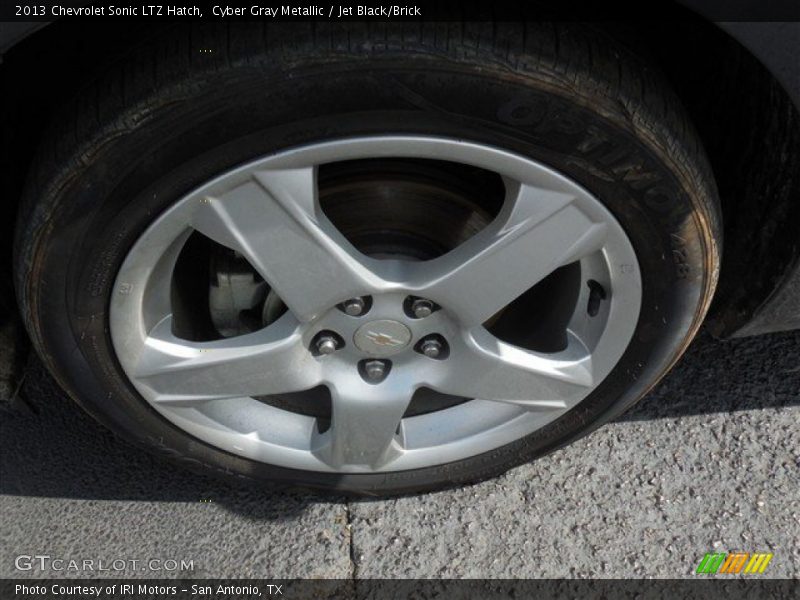 Cyber Gray Metallic / Jet Black/Brick 2013 Chevrolet Sonic LTZ Hatch