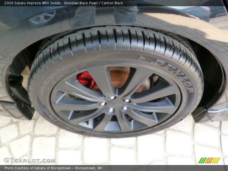 Obsidian Black Pearl / Carbon Black 2009 Subaru Impreza WRX Sedan