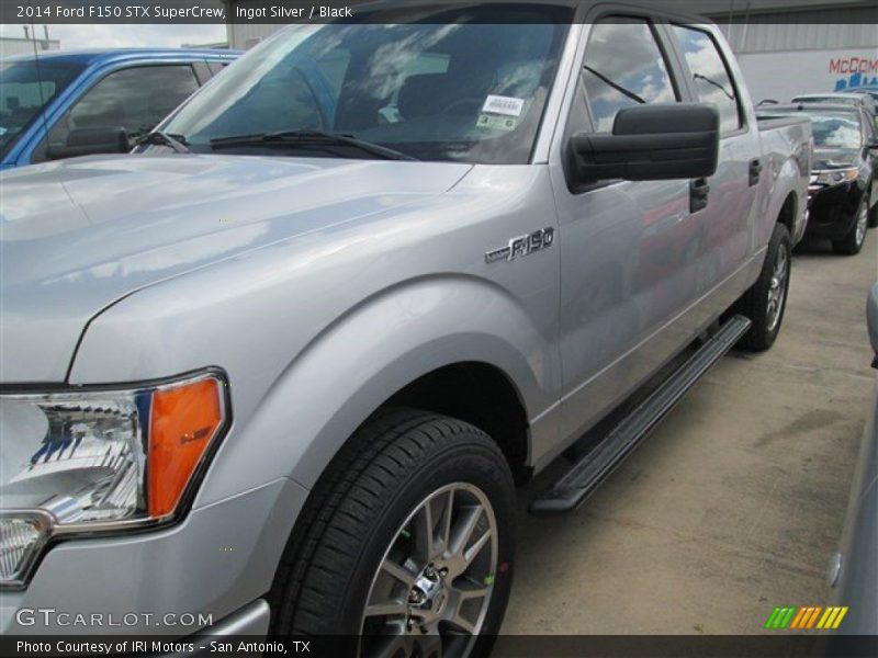 Ingot Silver / Black 2014 Ford F150 STX SuperCrew