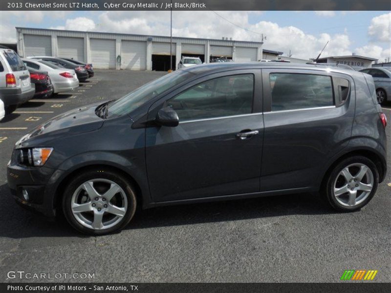 Cyber Gray Metallic / Jet Black/Brick 2013 Chevrolet Sonic LTZ Hatch