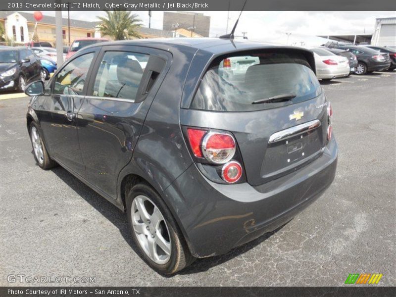 Cyber Gray Metallic / Jet Black/Brick 2013 Chevrolet Sonic LTZ Hatch