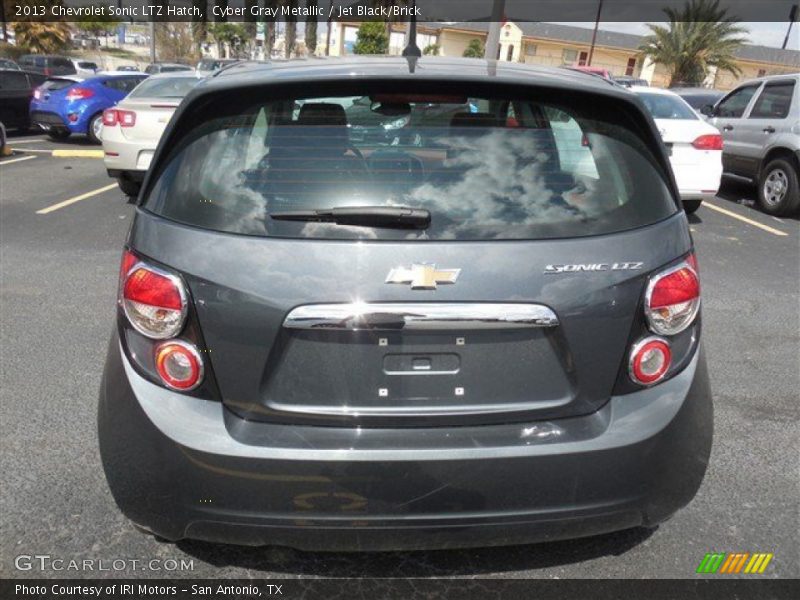 Cyber Gray Metallic / Jet Black/Brick 2013 Chevrolet Sonic LTZ Hatch