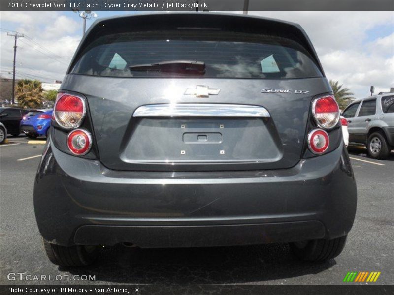 Cyber Gray Metallic / Jet Black/Brick 2013 Chevrolet Sonic LTZ Hatch