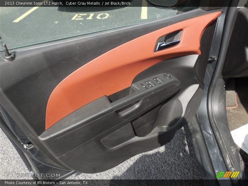 Cyber Gray Metallic / Jet Black/Brick 2013 Chevrolet Sonic LTZ Hatch