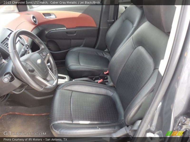 Cyber Gray Metallic / Jet Black/Brick 2013 Chevrolet Sonic LTZ Hatch