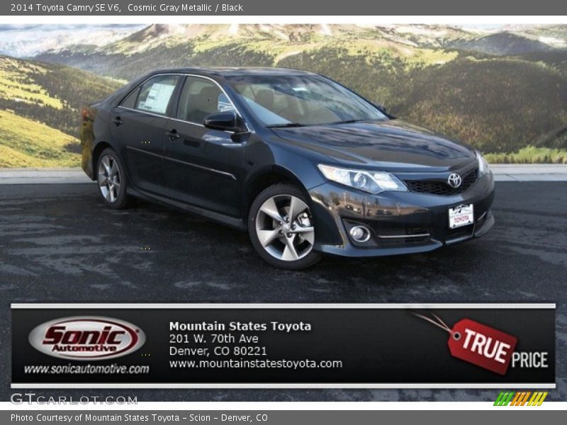 Cosmic Gray Metallic / Black 2014 Toyota Camry SE V6