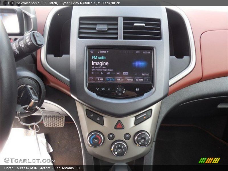 Cyber Gray Metallic / Jet Black/Brick 2013 Chevrolet Sonic LTZ Hatch