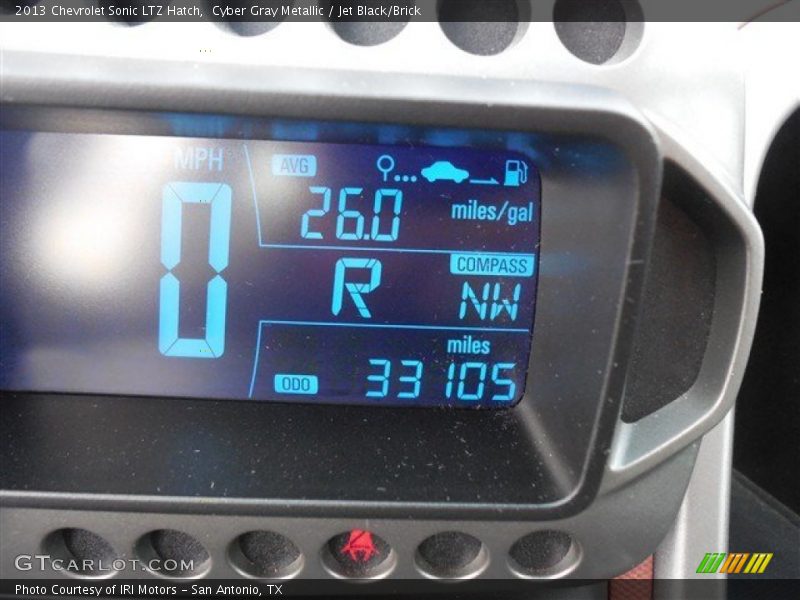 Cyber Gray Metallic / Jet Black/Brick 2013 Chevrolet Sonic LTZ Hatch