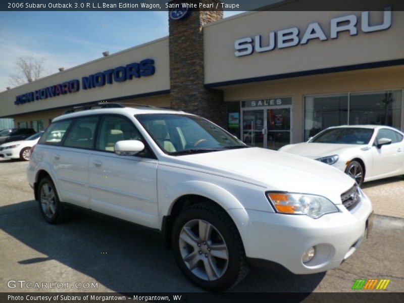 Satin White Pearl / Taupe 2006 Subaru Outback 3.0 R L.L.Bean Edition Wagon