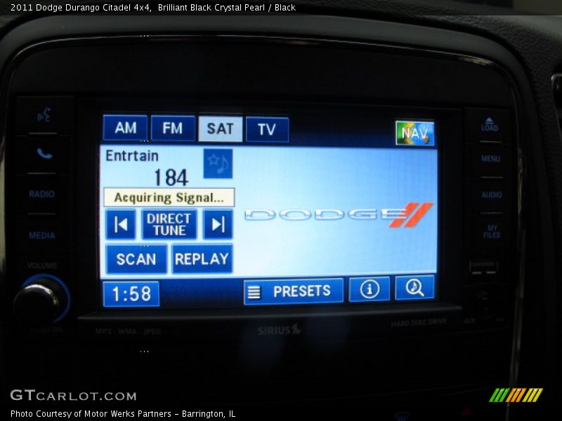 Brilliant Black Crystal Pearl / Black 2011 Dodge Durango Citadel 4x4