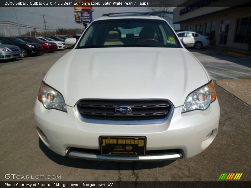 Satin White Pearl / Taupe 2006 Subaru Outback 3.0 R L.L.Bean Edition Wagon
