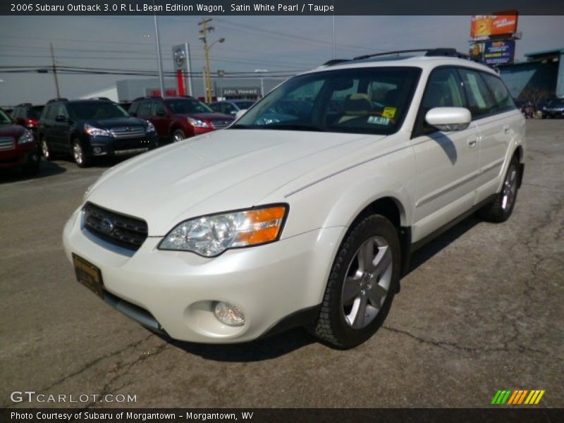 Satin White Pearl / Taupe 2006 Subaru Outback 3.0 R L.L.Bean Edition Wagon