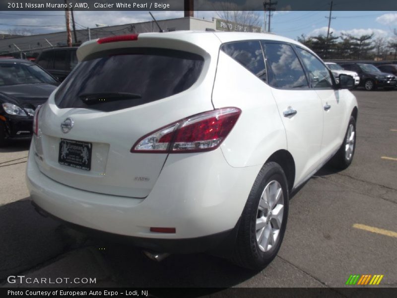 Glacier White Pearl / Beige 2011 Nissan Murano S AWD