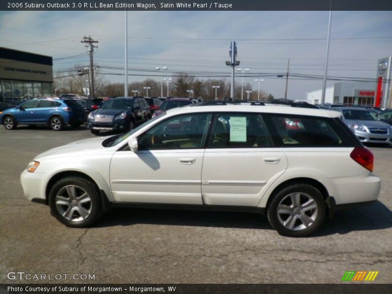 Satin White Pearl / Taupe 2006 Subaru Outback 3.0 R L.L.Bean Edition Wagon